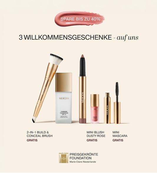 ESSENTIAL DUO (+3 Gratis-Geschenke) mit Changing Foundation, Eye Perfecting Shimmer Stick und drei Beauty-Geschenken.