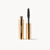 Gilded Lashes Mascara Sample 2 ml mit offener goldener Tube und Bürste für Länge und Volumen