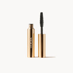 Gilded Lashes Mascara Sample 2 ml mit offener goldener Tube und Bürste für Länge und Volumen