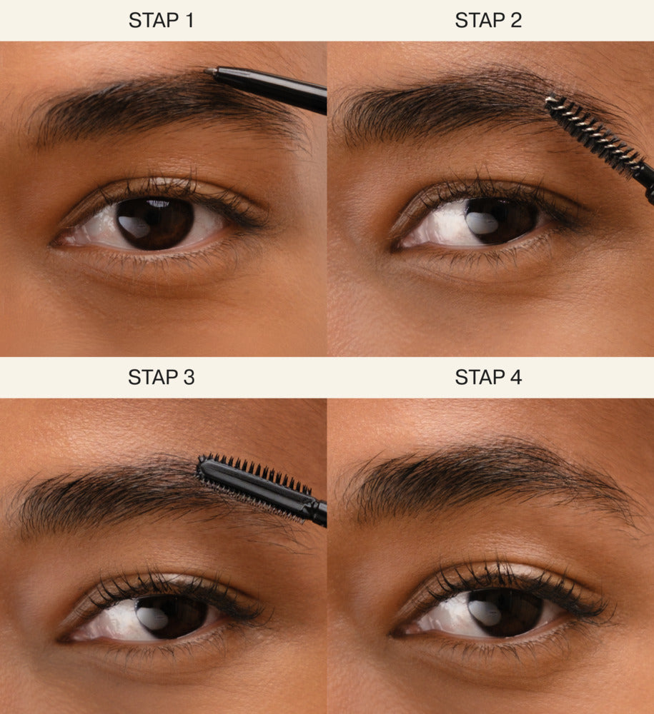 Schritt-für-Schritt-Anleitung für The Brow Defining Duo mit The Precision Brow Pencil und The Precision Brow Gel